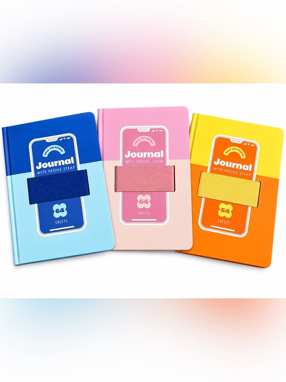 PICK ONE Journal with Phone Strap - 64 Lined Pages